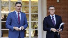 Sánchez recibe a Feijóo en La Moncloa