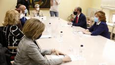El presidente de Aragón se reúne con las entidades que participan en el Programa de Protección Internacional en Aragón