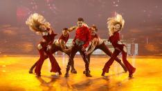 El grupo WRS, de Rumanía, durante su actuación en la final de Eurovisión el pasado sábado.