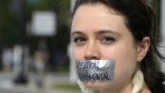 "Abortemos el Tribunal": la ira de las mujeres estalla ante el Supremo