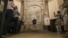 Un momento de las visitas a Nuestra Señora del Portillo, en la edición del año pasado.