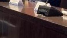El subdirector general de Planificación Ferroviaria, Jorge Ballesteros, durante su intervención en la jornada sobre los corredores ibéricos en el Paraninfo de la Universidad.