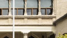 Imagen del palacio de la Aljafería, el pasado 23 de abril