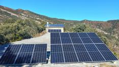 Central fotovoltaica instalada en Acaso.