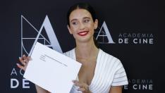 La actriz María Pedraza anuncia las tres películas preseleccionadas.