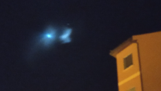 Luz captada por un venido de Teruel este lunes