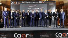 Lambán y Tesier, en el centro, en la entrega de los IV Premios del Cluster de la Automoción de Aragón.