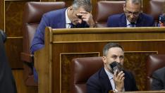 Ortega Smith y Abascal en el Congreso