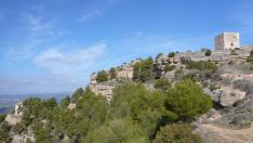 El castillo de la Mora es uno de los puntos más elevados de La Litera y desde él se ve prácticamente toda la comarca.