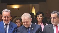 El presidente de la Diputación de Zaragoza, Juan Antonio Sánchez Quero, ha inaugurado este mediodía la restauración de la casa de las Conchas de Borja