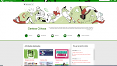 Página web de los centros cívicos de Zaragoza.