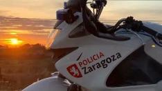 Motocicleta de la Policía Local de Zaragoza