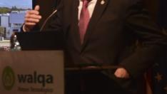 El consejero Arturo Aliaga, en el acto del 20 aniversario de Walqa.