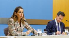 La concejal de Hacienda, María Navarro, este jueves junto al responsable de Urbanismo, Víctor Serrano.