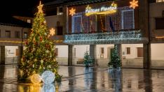 Decoración navideña en Sabiñánigo.