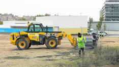 obras colegio María Zambrano zaragoza