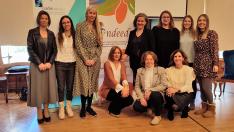 Grupo de trabajo del proyecto europeo Indeed presentado en el Casino de Huesca.