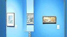 Dos de las pinturas de Jean Bardin, tal y como se exponen en la exposición inaugurada en el museo.
