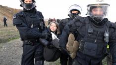 La Policía alemana desaloja a Thunberg de una protesta contra una mina de lignito