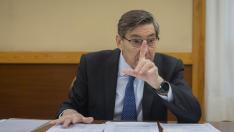Arturo Aliaga, presidente del PAR, durante la entrevista concedida a HERALDO