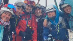 Las compañeras de Amaia en la selección femenina de alpinismo.