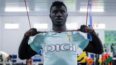 Samuel Obeng, delantero próximo a firmar con el Huesca.