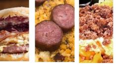 Tres presentaciones de platos con longaniza en Zaragoza