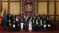 Los Reyes presiden en Zaragoza la entrega de los Premios Nacionales de Cultura de 2021