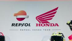 Presentación oficial del equipo Repsol Honda en Madrid para el campeonato del mundo de MotoGP de 2023Presentación oficial del equipo Repsol Honda en Madrid para el campeonato del mundo de MotoGP de 2023: Marc Márquez y Joan Mir