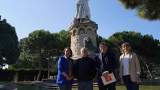 Tomás Guitarte (segundo por la derecha) será el cabeza de lista por Aragón Existe y Teruel Existe.