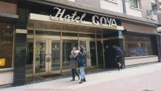 El Hotel Goya de Zaragoza, este martes, 7 de marzo, fecha de su reapertura