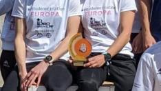 Podio por equipos de Duatlón de Calatayud