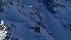 Recreación de la estación motriz de Formigal, en el collado de Espeluciecha.