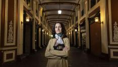 La actriz Laura Gómez-Lacueva en Zaragoza.