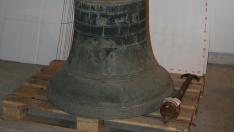 La campana municipal de Huesca, que data del siglo XVI, ha sido restaurada.