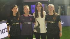 Sara Sanaú, Nuria Mallada, Azucena Garanto y Julia Sanz, en el 'draft' de la Queens League Oysho.