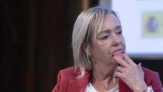 Mercedes Martínez Aso, en Zaragoza, en unas jornadas.