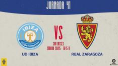 Nuevo horario de La Liga para el Ibiza-Real Zaragoza del sábado.