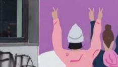 Mural feminista vandalizado y ataque contra una de las jefas de estudio adjuntas del instituto