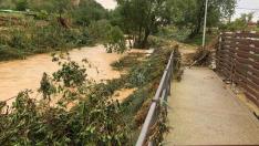 Destrozos por las fuertes lluvias en Pomar de Cinca