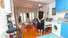 Tras compartir casa durante 9 años, Pilar Muñoz se ha mudado a un pequeño piso de Zaragoza.