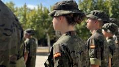 Primeras imágenes de la dama cadete Borbón en la Academia General Militar de Zaragoza.