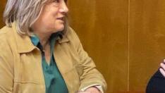 Tomasa Hernández y Lorena Orduna durante la reunión mantenida este jueves en el despacho de la alcaldesa.