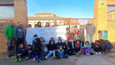 Una de las últimas concentraciones de la Asociación para la defensa de los derechos de los alumnos con necesidades especiales de la provincia de Huesca.