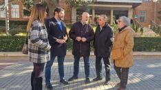 Alejandro Nolasco ha ofrecido unas declaraciones frente al Hospital Obispo Polanco de Teruel este sábado.