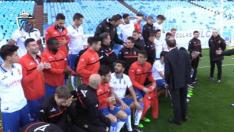 'Makinf of' de la foto oficial del Real Zaragoza