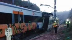 Un muerto en un descarrilamiento de un tren de cercanías en Cataluña