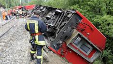 Un muerto y 42 heridos tras un descarrilamiento de un tren en Suiza