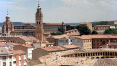 Vista general del centro histórico de la ciudad de Tarazona.