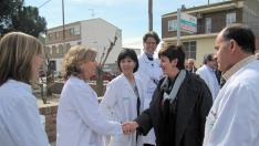Noeno visita la ampliación del centro de salud de Albalate de Cinca